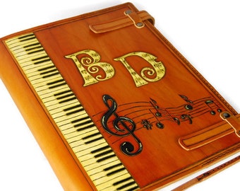 Gift for Him Gift for Her Large A4 Leather Cover for musical scores