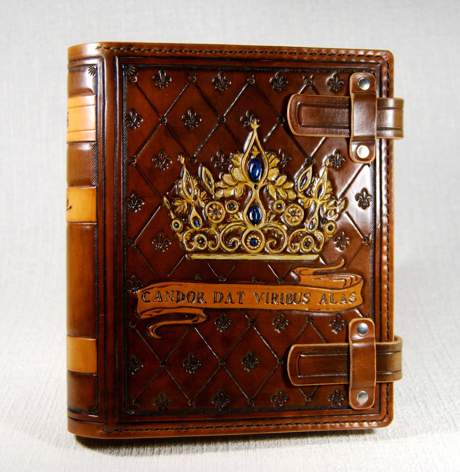 Custom Personalized Leather Book Journal Notebook Diary Family Etsy