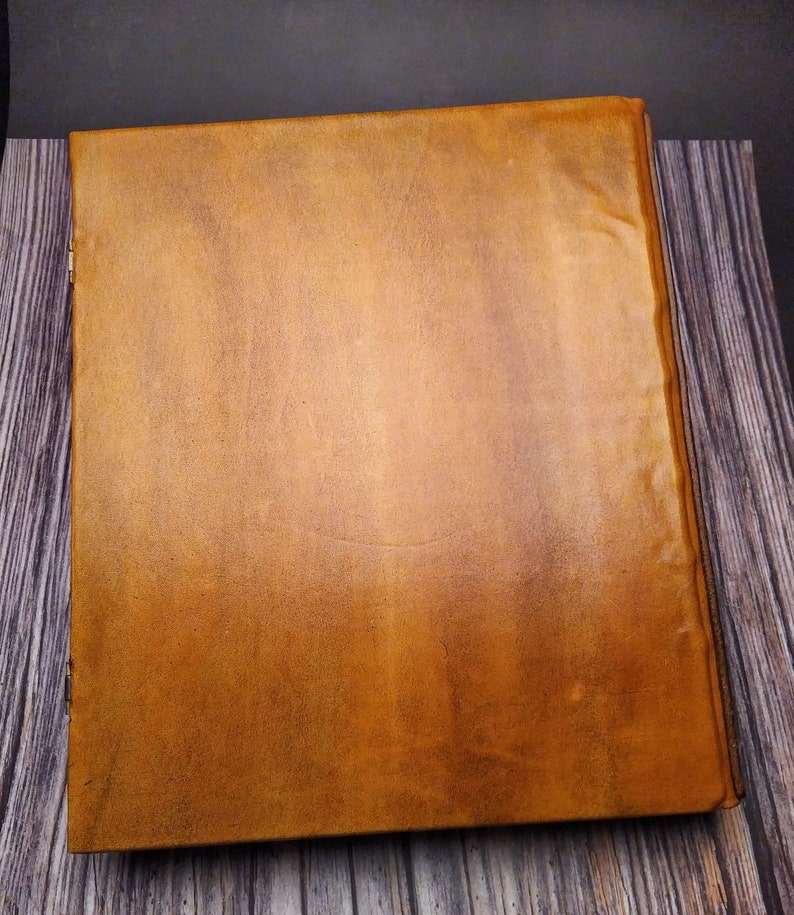 Custom Large Leather Bound Book Personalized Gift A3 Leather | Etsy