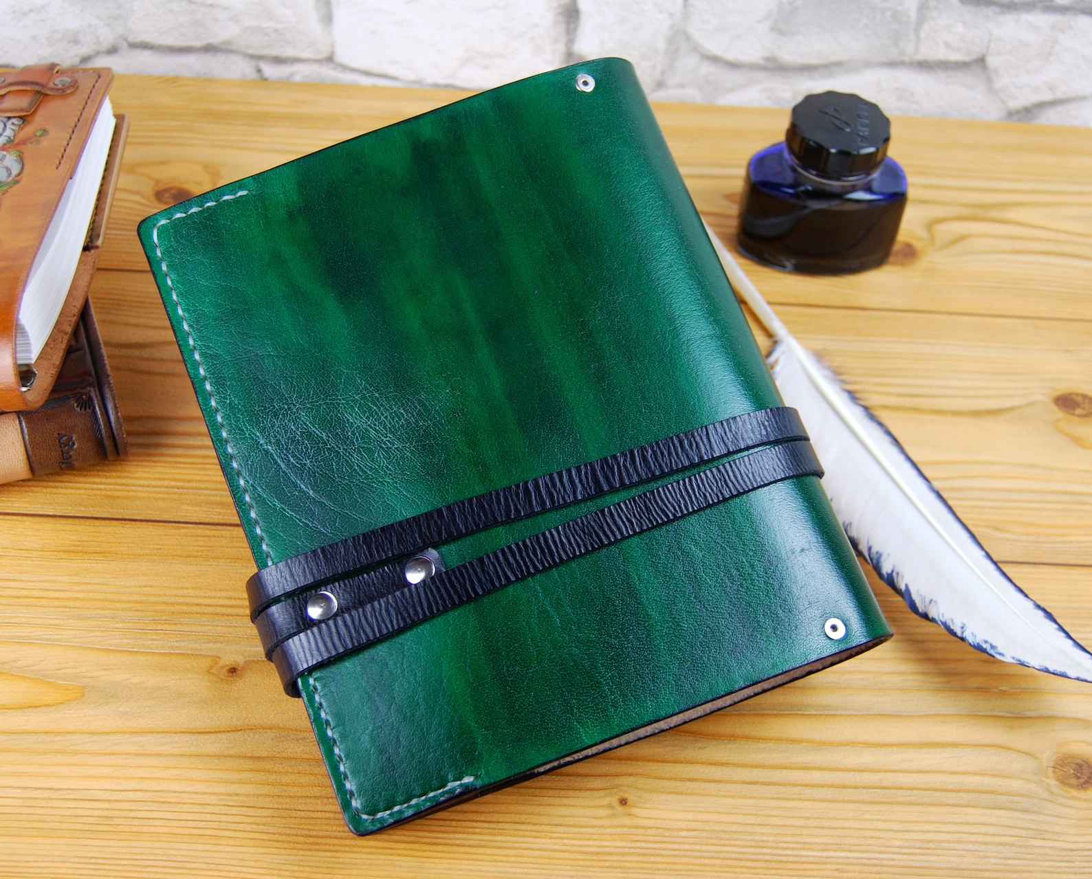 Leather Notebook Personalized Custom Leather Journal Diary - Etsy