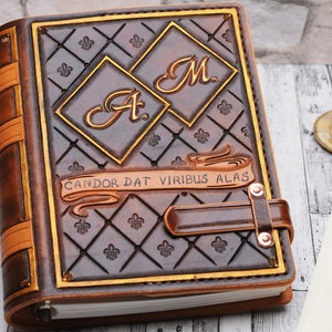 Personalized Leather Journal, Custom Gift for Writers, Engraved Notebook, Handmade Gift Idea by TiVergy