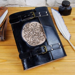 Leather Celtic Notebook Sketchbook Travel Book Handmade Journal A5 Gift Journal TiVergy Book