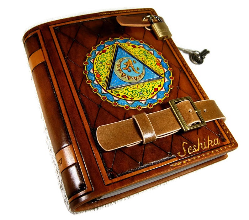 Personalized Custom Lock Journal Leather Journal Notebook Etsy