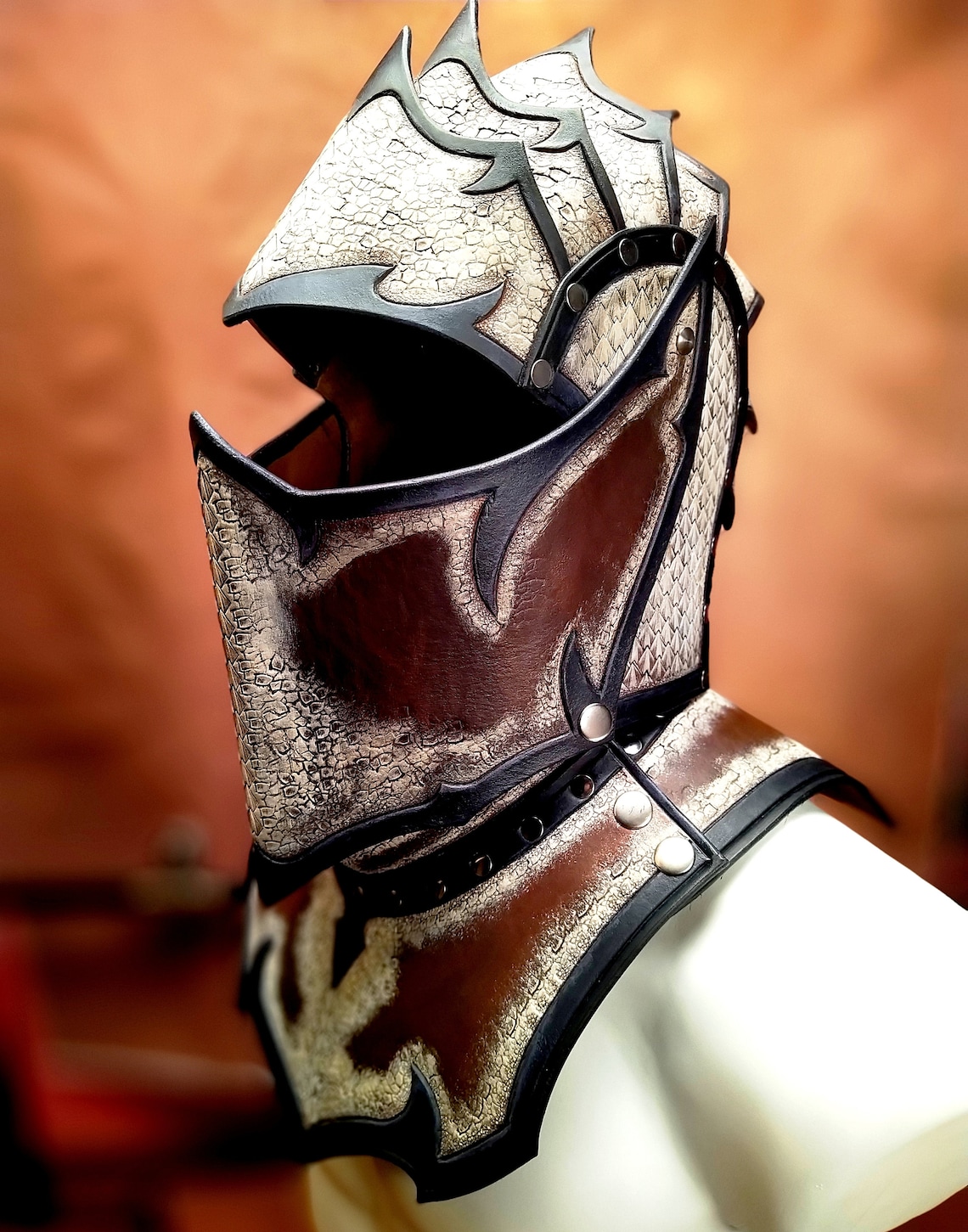 Armatura Da Cavaliere Medievale: Armatura Completa In Acciaio Pronta Per La Battaglia, Elmo, SCA LARP - Italia - Foto 5