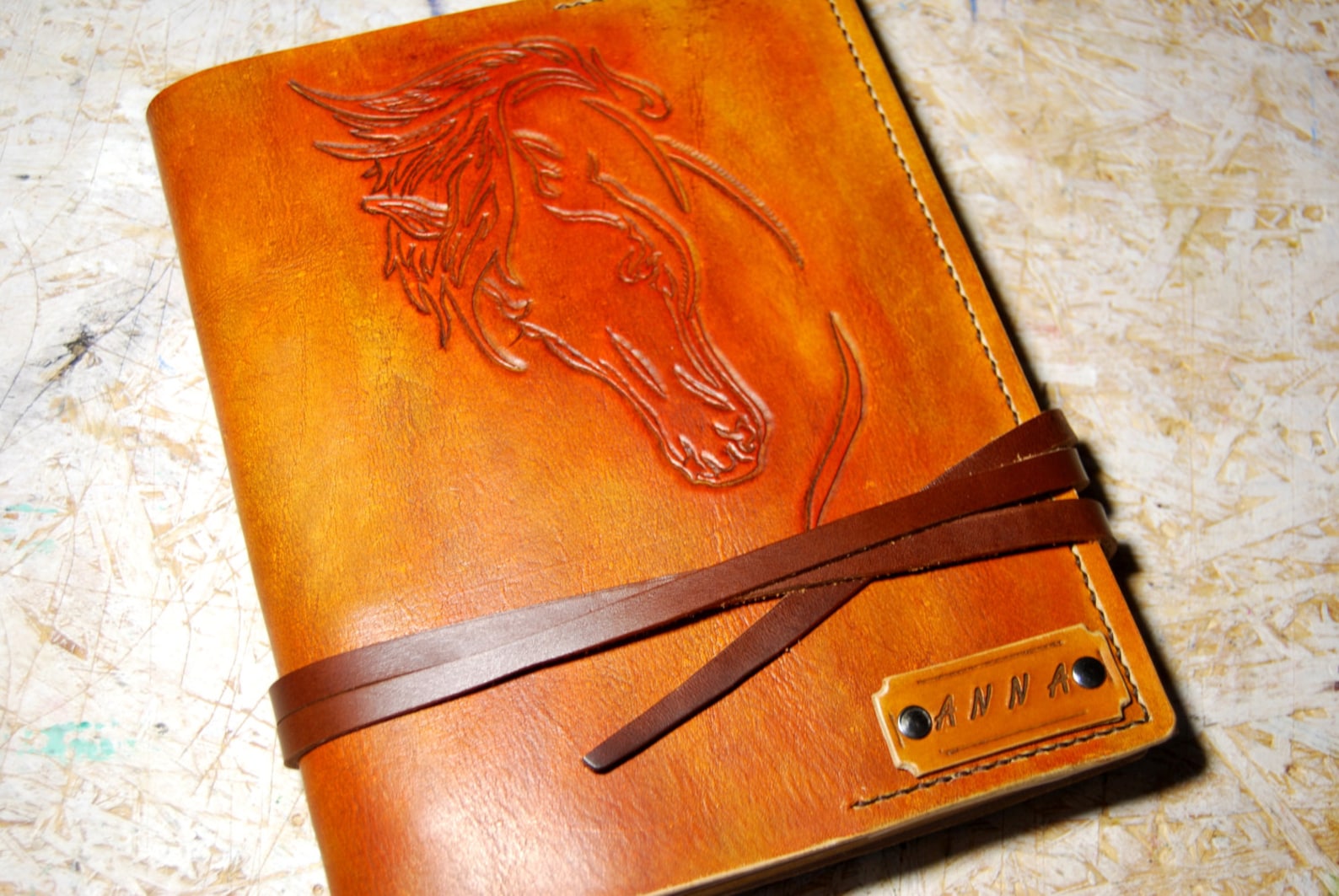 Personalized Journal Leather Horse Journal Gift Leather Etsy