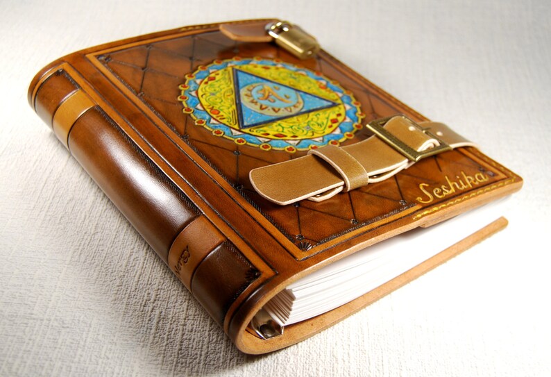 Personalized Custom Lock Journal Leather Journal Notebook Etsy