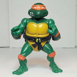 Playmates Vintage 1988 SOFT head Michaelangelo action figure TMNT Teenage Mutant Ninja Turtles