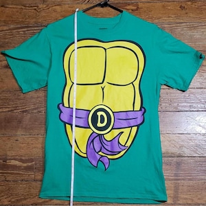 Nickelodeon Teenage Mutant Ninja Turtles TMNT Donatello 2 sided Mens size S Small shirt