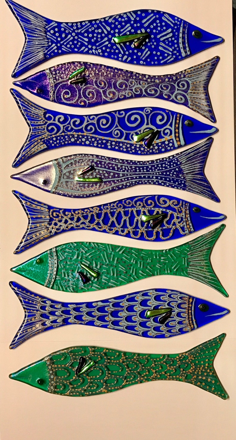 Fused Glass Fish Etsy UK