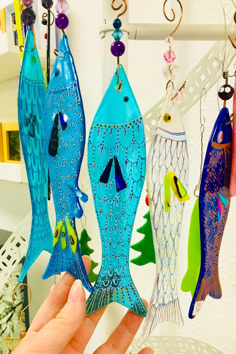 Fused Glass Fish Etsy UK