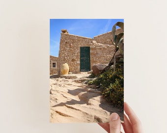 Mallorca kunstprint - Spanje fotografie - Deur kunst aan de muur - Deur fotografie - Boho decor - Mallorca Spanje kunst aan de muur - Europa fotografie poster