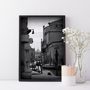 Venice art mural grand format - Photographie de Venise - Affiche photo Venise Italie - Décor rustique - Architecture Europe - Affiche Italie