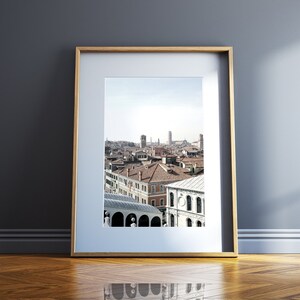 Venedig Rialto Großartiger Kanal Fotografie, Venedig Italien Plakat, Venedig von oben, Glockentürme von Venedig, Stadtansicht Wandkunst, Italien Stadtansicht Kunst