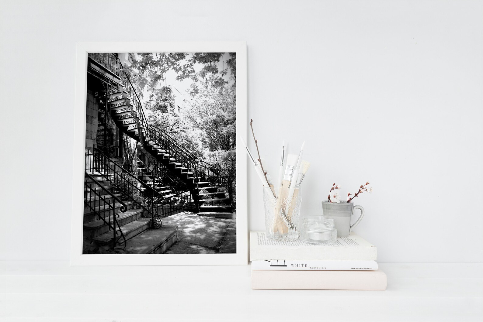 Montreal Black and White Photography Montreal Staircase Etsy Canada
