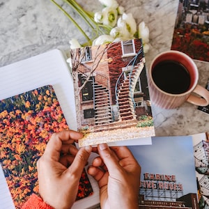 Ensemble de 5 cartes de souhaits - Photographies de Montréal - Cartes pliées 5x7 enveloppes blanches - Photos de voyage - Paquet de cartes