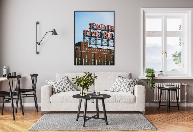 Farine Five Roses Montreal photography Architecture art Large urban wall art Montreal photo Home office wall art Montreal poster image 9