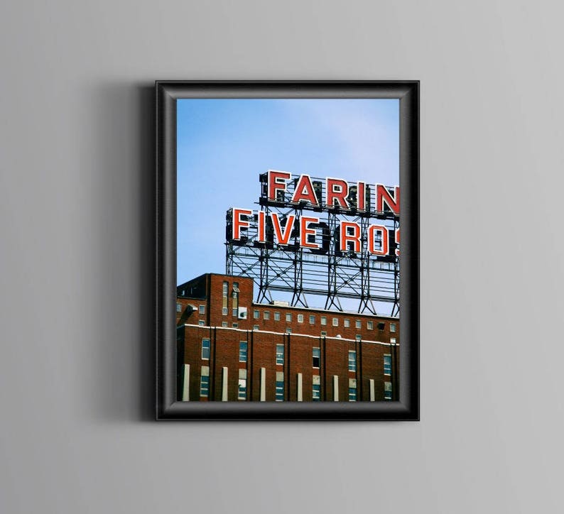 Farine Five Roses Montreal photography Architecture art Large urban wall art Montreal photo Home office wall art Montreal poster image 1