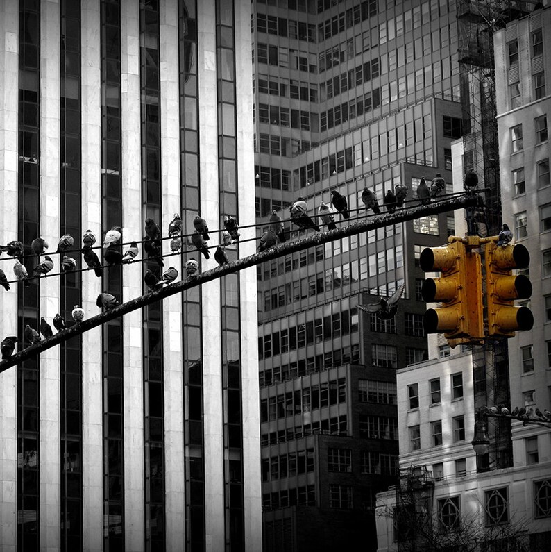 Black & white New York wall art print set Unisex Christmas | Etsy