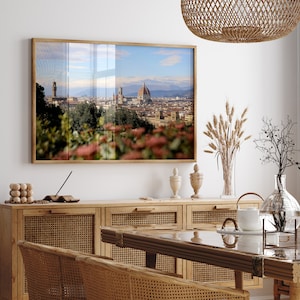 Florence Italy photography, Italy city view art print, Florence Duomo wall poster, Italy photography print, Italy living room wall decor