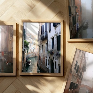 Foggy Venice Gallery Wall Set, Italy print set, Venice lover gift, Italy lover gift, Romantic gift, Travel art, Giclee prints, Bedroom decor