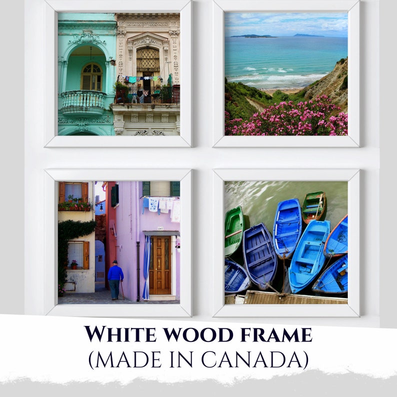 FRAMES not including art Custom framing Standard frame sizes Wood frame Black frame White frame Ready to hang Gallery wall image 9