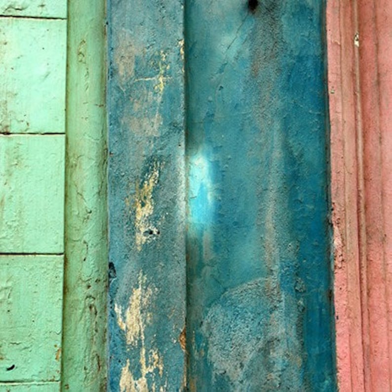 Colorful home decor Large travel wall art Cuba photography Havana photography Gallery wall decor Havana print set Square prints