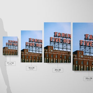 Farine Five Roses Montreal photography Architecture art Large urban wall art Montreal photo Home office wall art Montreal poster image 3