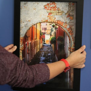 Venice art mural grand format - Photographie de Venise - Affiche photo Venise Italie - Décor rustique - Architecture Europe - Affiche Italie
