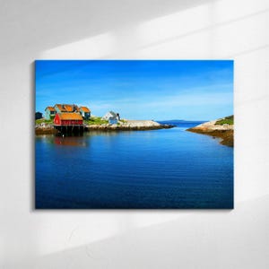 Photographie Alpes Trentino - Bateau et quai sur lac en Italie - Art mural sur toile, bois, métal (aluminium) ou bois - Cadre flottant