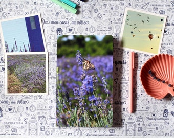 Teacher gift - Floral notebook - Butterfly photography - Gratitude journal - Office decor - Hosting gift - A5 notebook