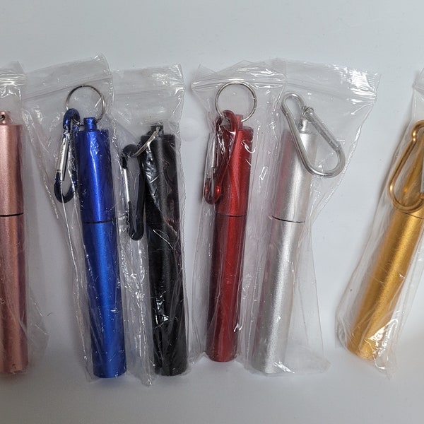 Stainless Stain Collapsible Telescopic Reusable Straws