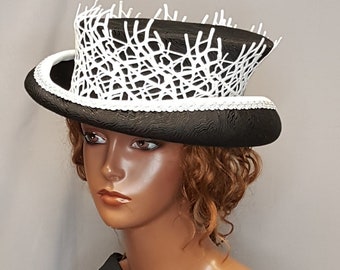 Black and White Top Hat