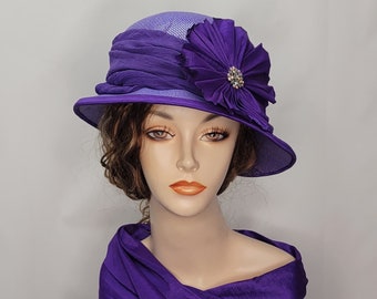 Purple Cloche Hat