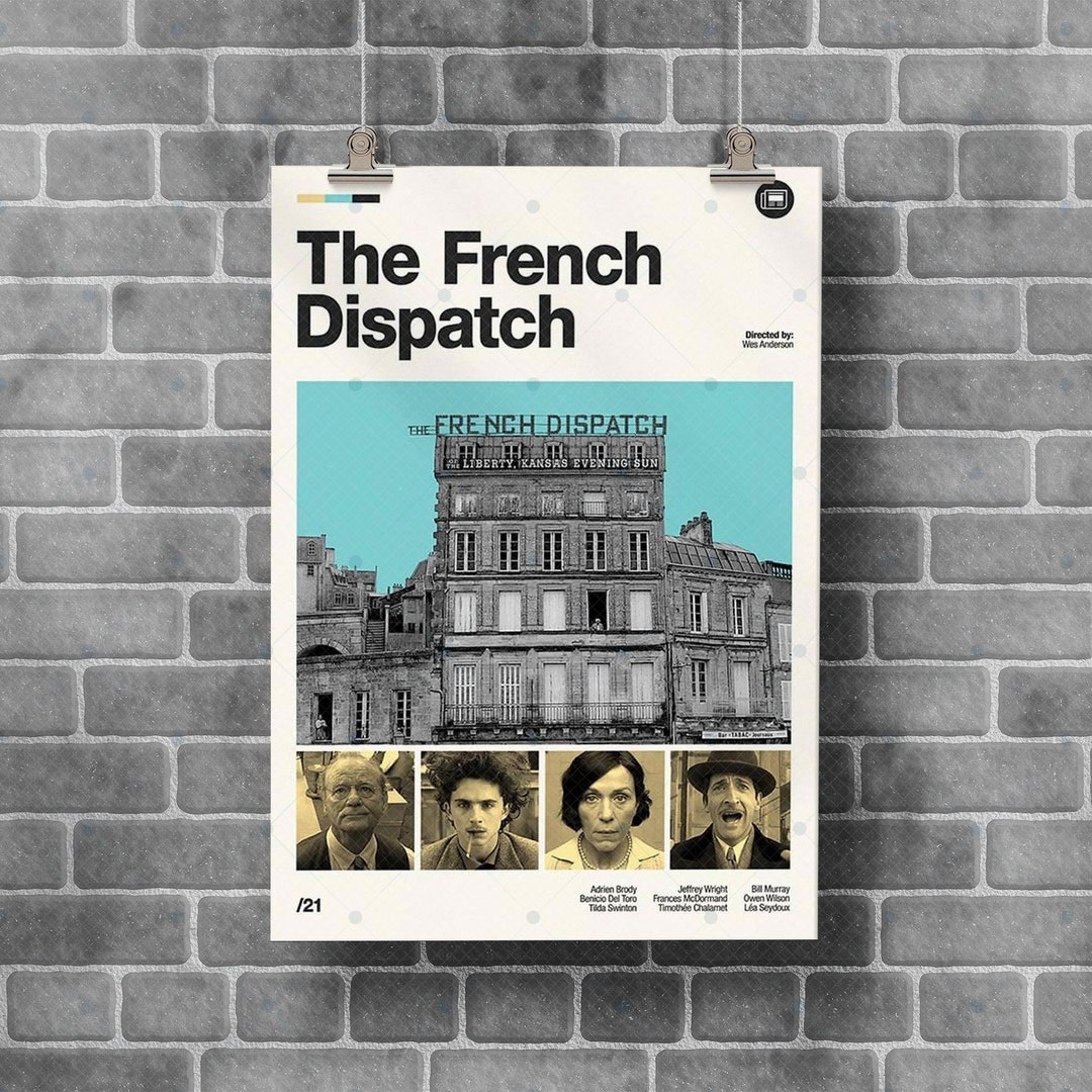 The French Dispatch Retro Movie Print Modern Vintage Mid - Etsy