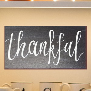 Thankful Decor Thankful Wall Decor Thankful Sign - Etsy
