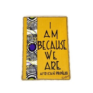 African Home Decor - African Decor - Quote Sign for Home - Home Love Family - African Decor Wall Art - African Designs - Inspirational Signs image 1