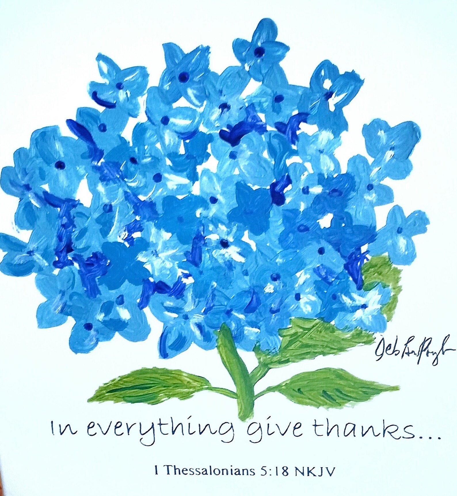 Hydrangea Hydrangea Painting Hydrangea Flowers Etsy