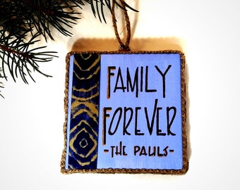 Christmas Ornament Family - Family Christmas Ornament - Personalized Family Christmas -African Ornaments -African Home Decor -Family Forever