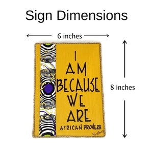 African Home Decor - African Decor - Quote Sign for Home - Home Love Family - African Decor Wall Art - African Designs - Inspirational Signs image 6