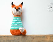 Crochet fox amigurumi pattern, crochet toy pattern, crochet fox pattern, Freddy the fox, pattern no.1