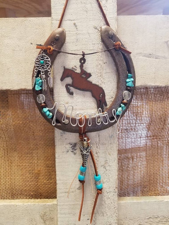 Horse Lover Gifts Decorated Horseshoe Personalized Gift Etsy