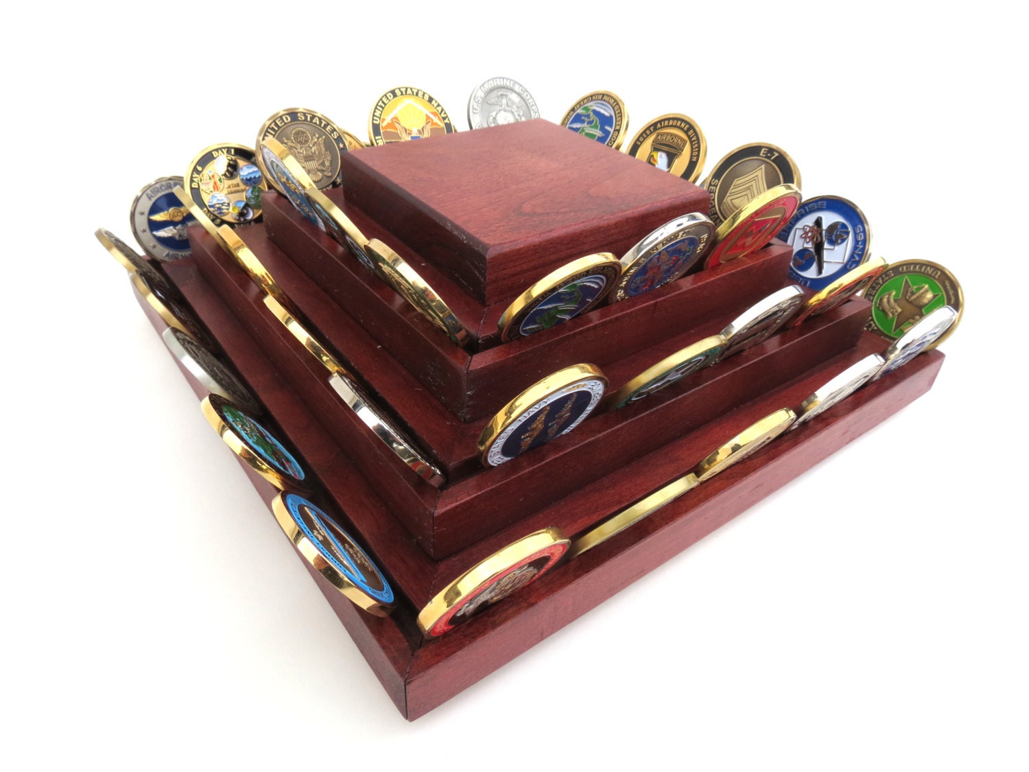 Military Challenge Coin Display Case Lazy Etsy