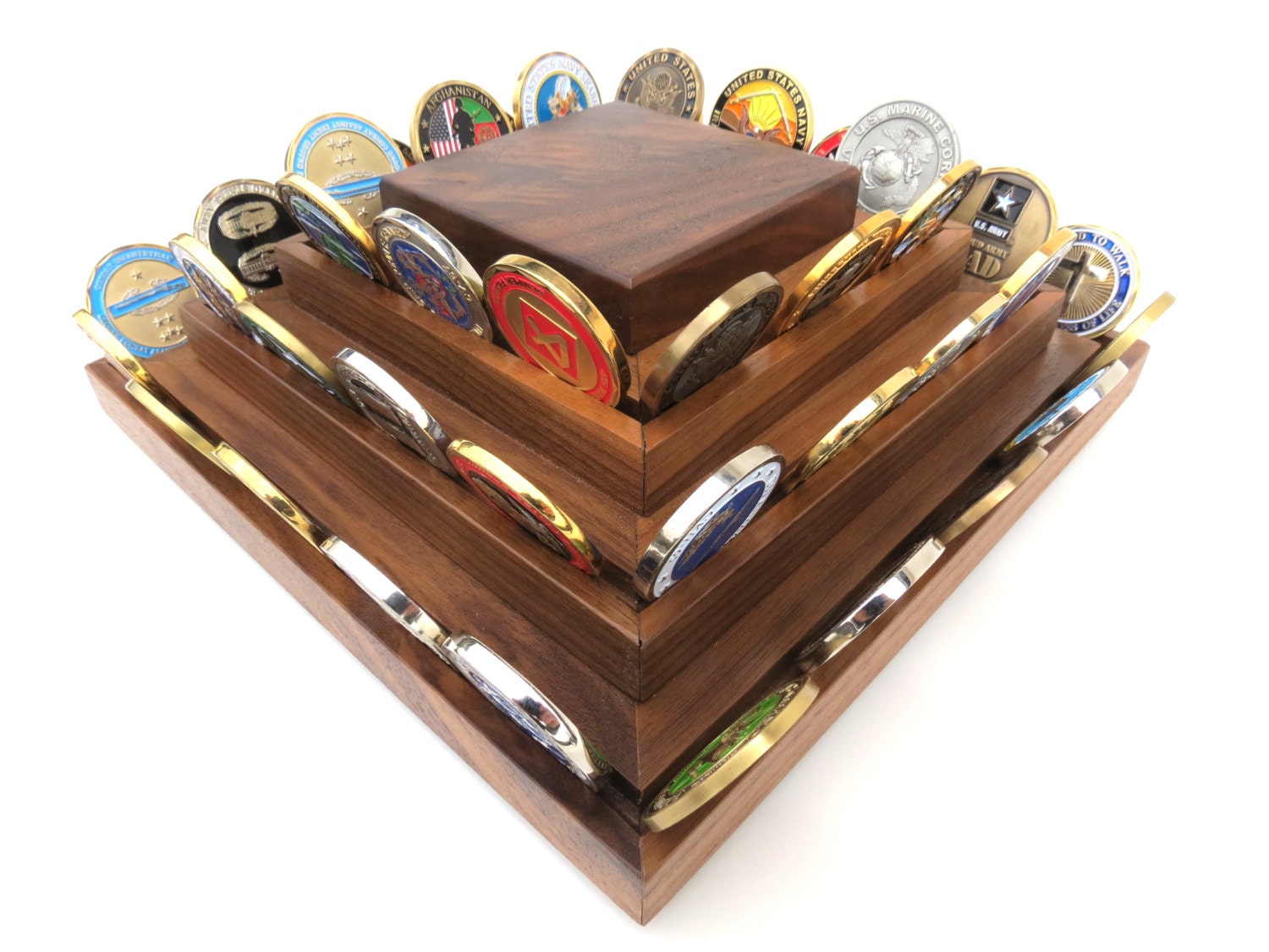 Military Challenge Coin Display Case Lazy Etsy