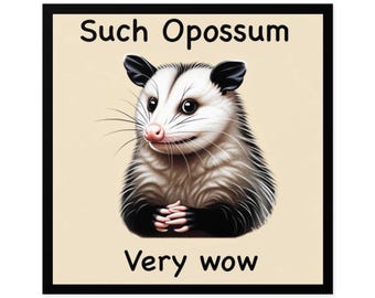 Un tel autocollant d'opossum | Vinyle mème drôle | Mème Shiba Inu