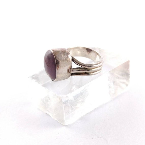 Sterling Silver Ruby Ring - Natural Raw - Modern … - image 8