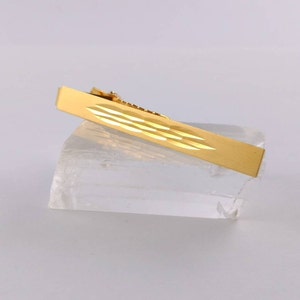 Vintage Tie bar - Jewelry  for Men - Goldtone