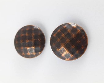 Retro Moderne Clip Oobellen - Vintage Sieraden - 2 cm