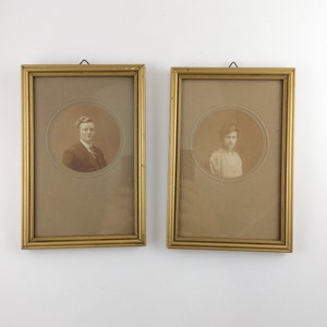 Antike Fotos in Liste - Sepia - Mann und Frau - Niederlande - Friesland - Harlingen