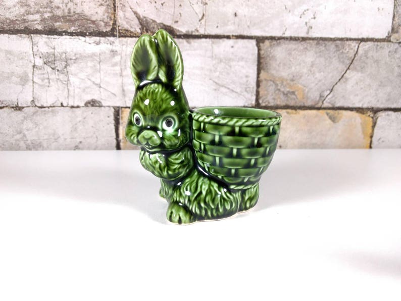 Vintage Easter Egg Cups Easter Bunny Chicken Set of 2 Etsy