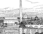 Washington D.C. Skyline Word Art - FREE Shipping - 16 quot x20 quot - Washington D.C. Art - Washington dc print - Washington dc skyline